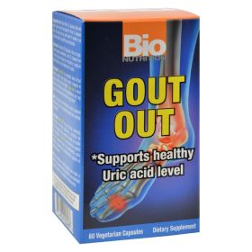 Bio Nutrition - Gout Out - 60 Vegetarian Capsules Bio Nutrition - Gout Out - 60 Vegetarian Capsules